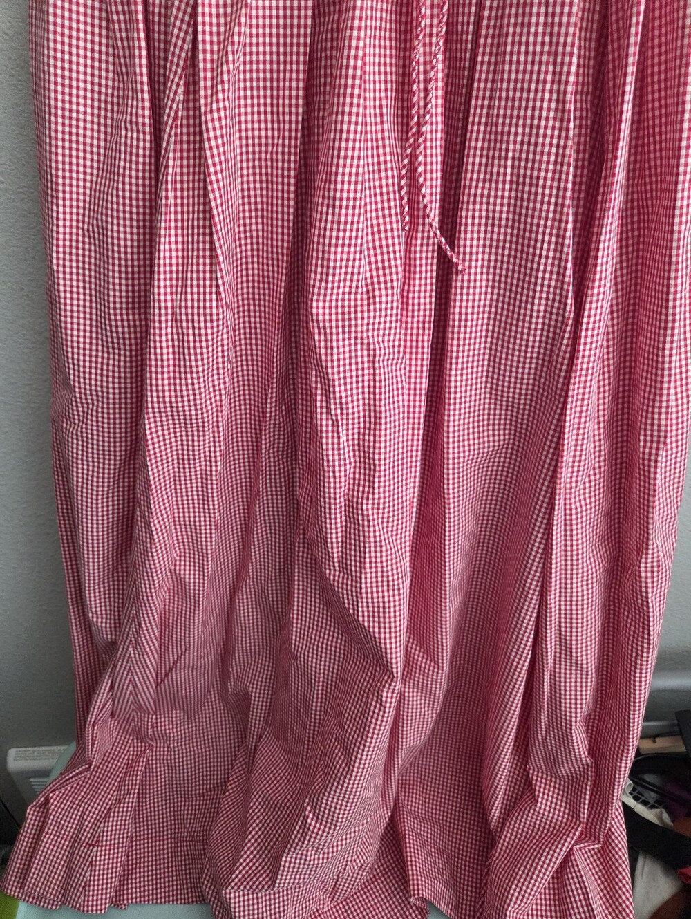 Doen Emmaretta Dress in Cerise Paris Gingham size L - Picture 6 of 11
